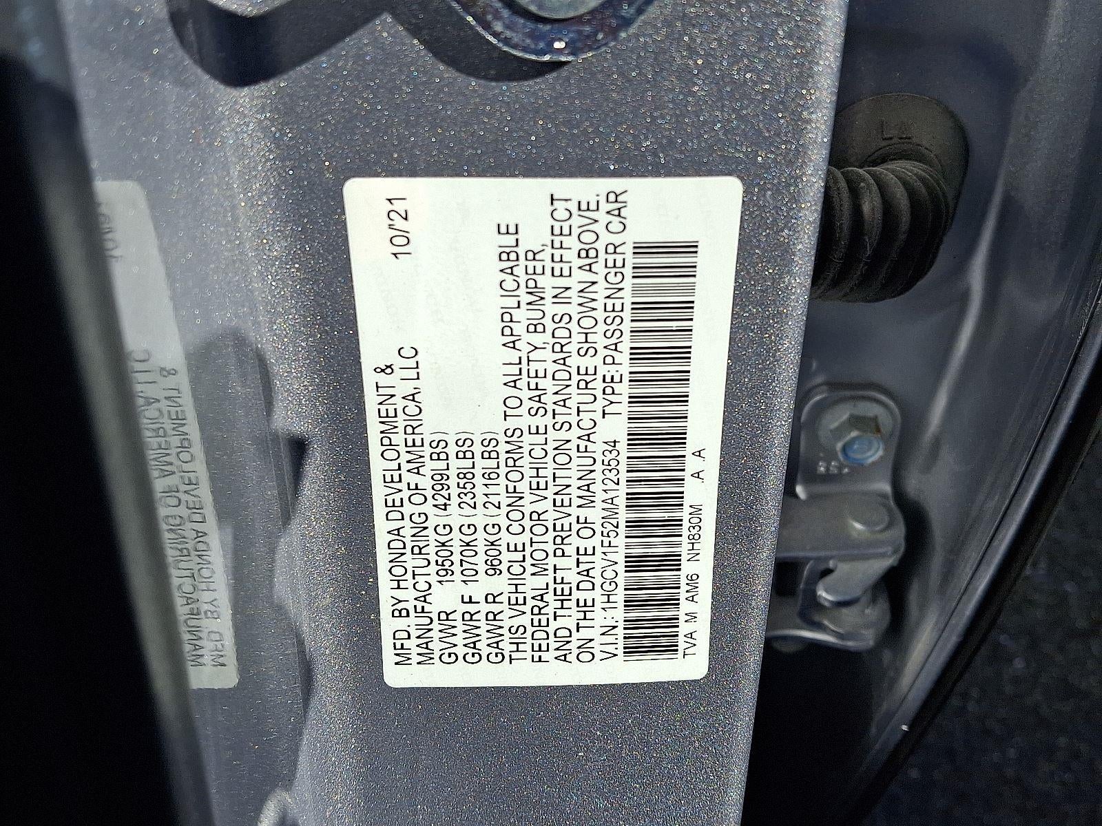 2021 Honda Accord EX-L