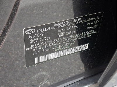 2021 Hyundai Sonata SEL Plus