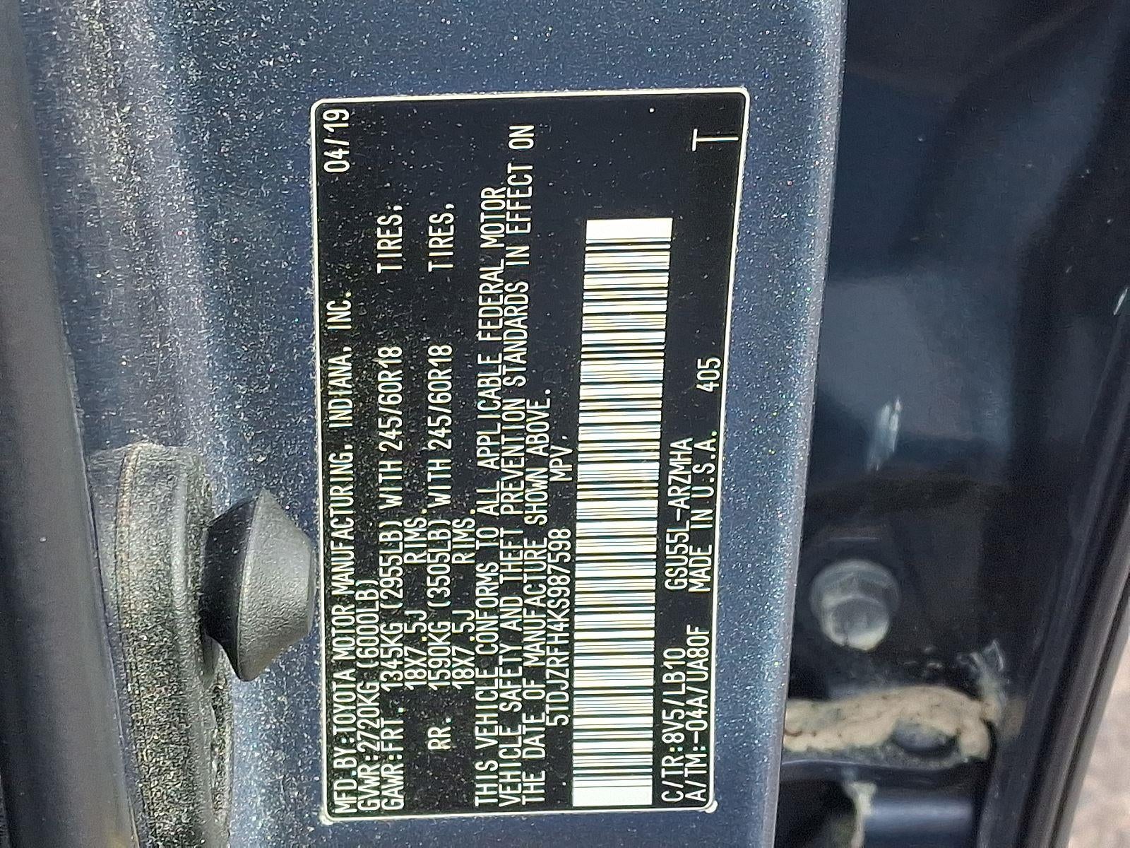 2019 Toyota Highlander XLE