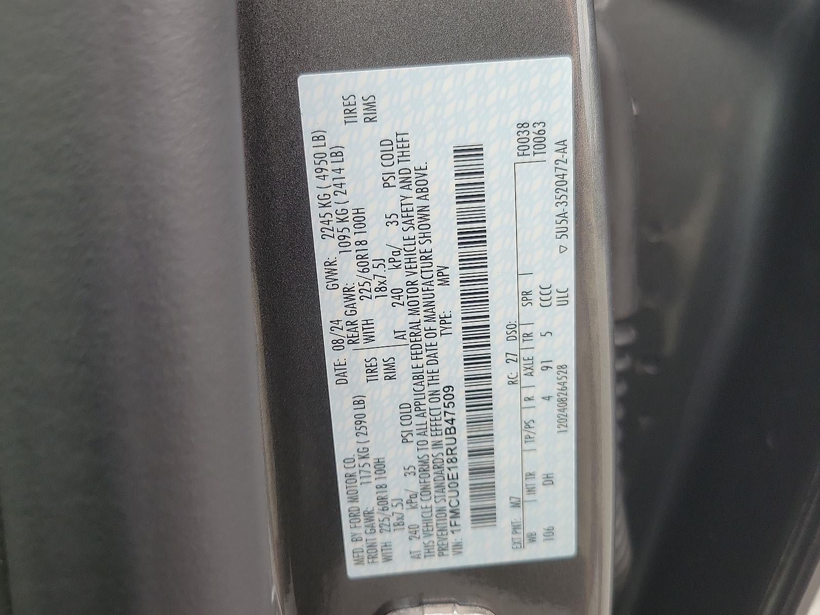 2024 Ford Escape Plug-In Hybrid PHEV