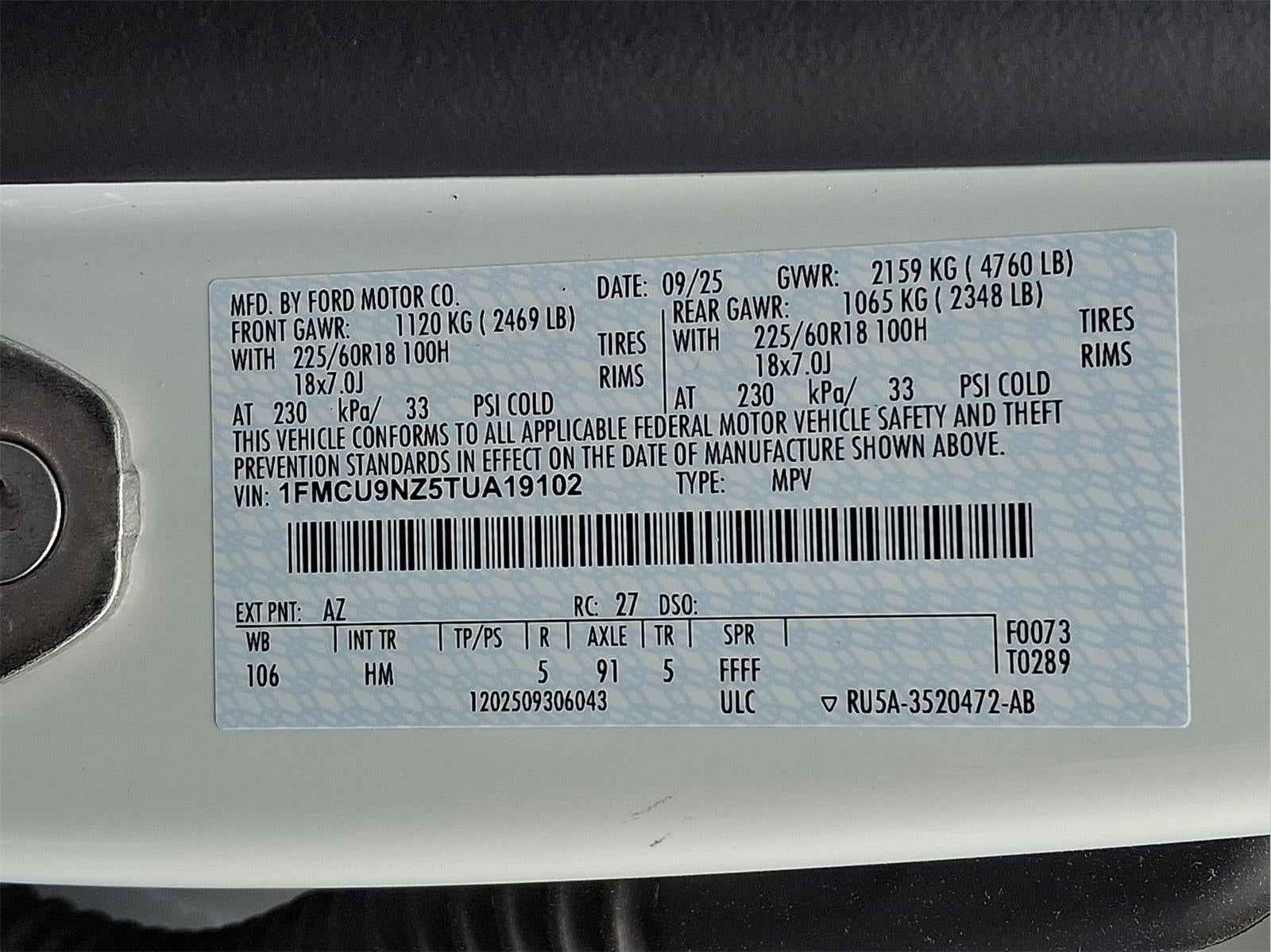 2026 Ford Escape Hybrid ST-Line Select