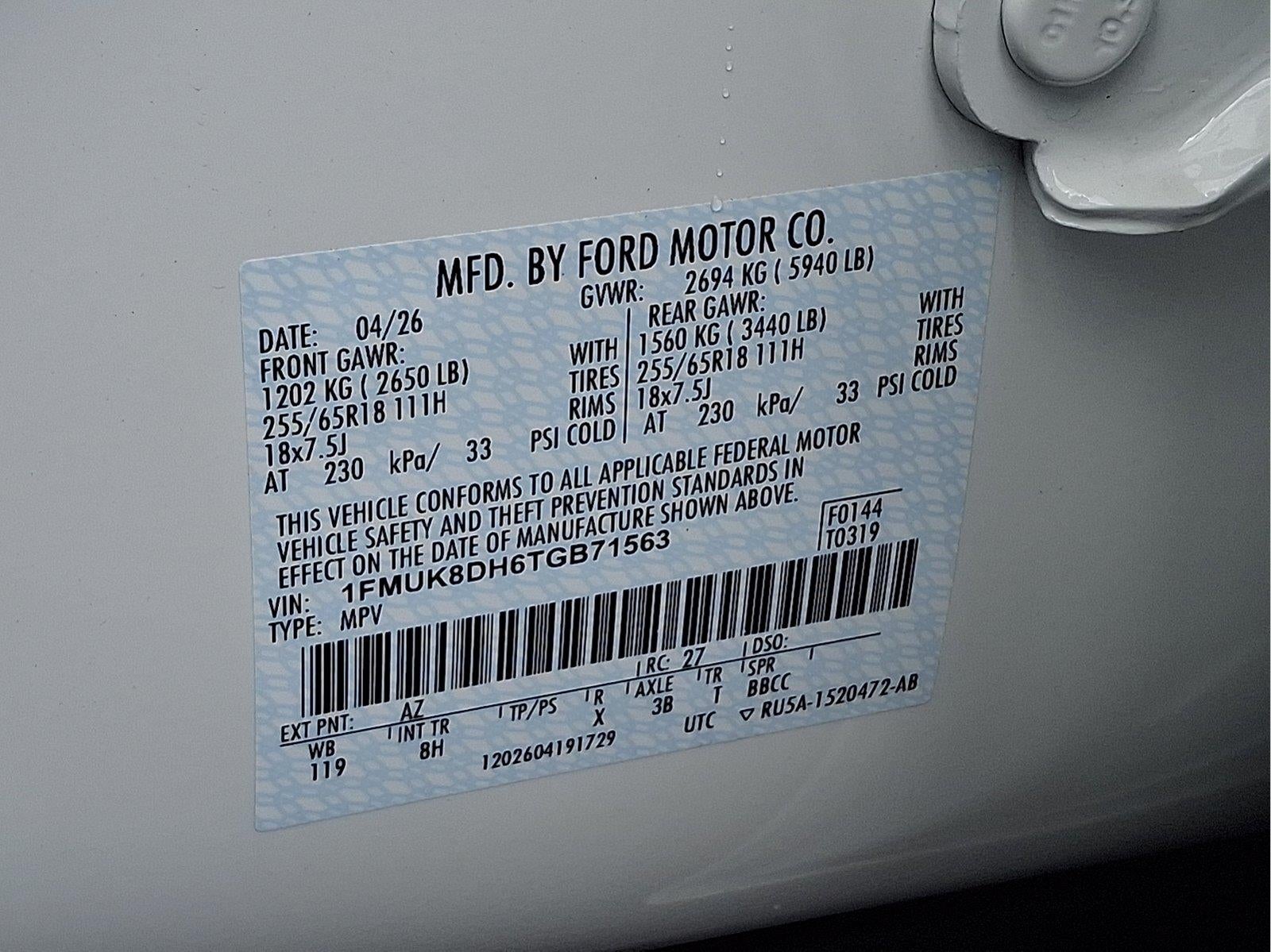 2026 Ford Explorer Active w/200A Pkg