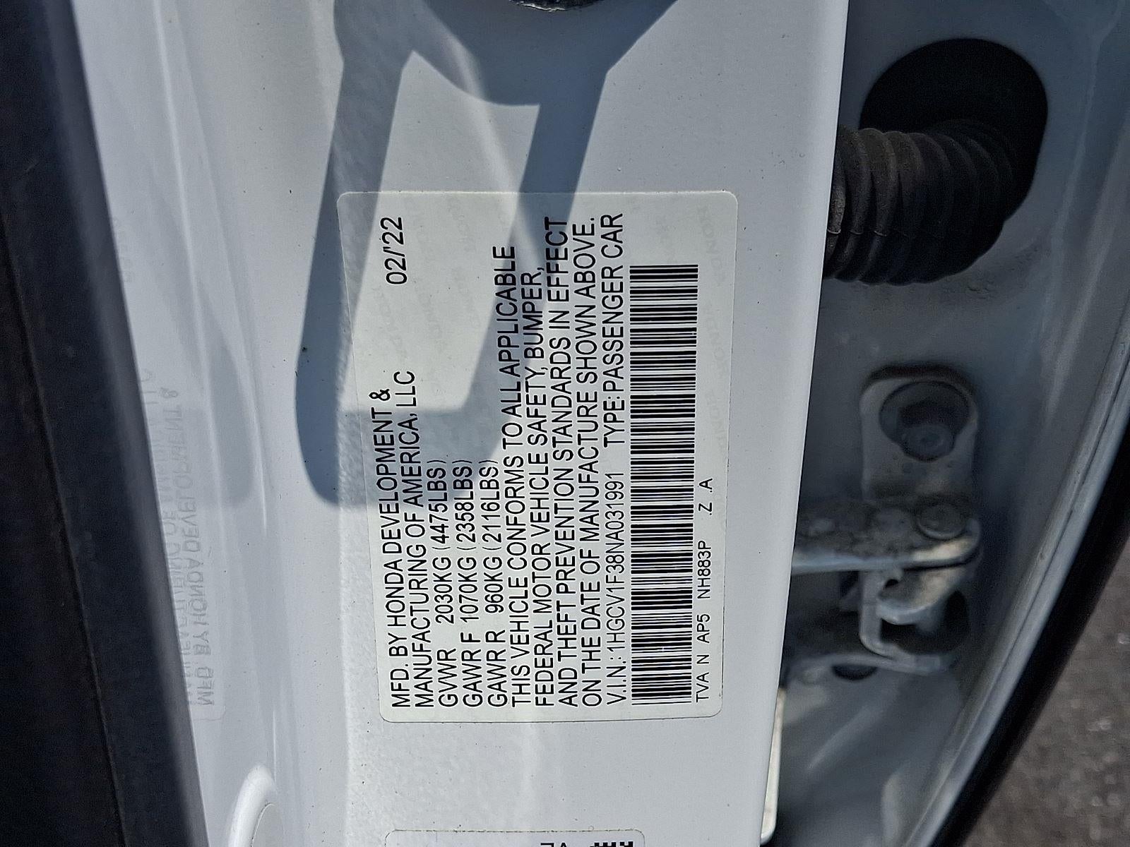 2022 Honda Accord Sedan Sport