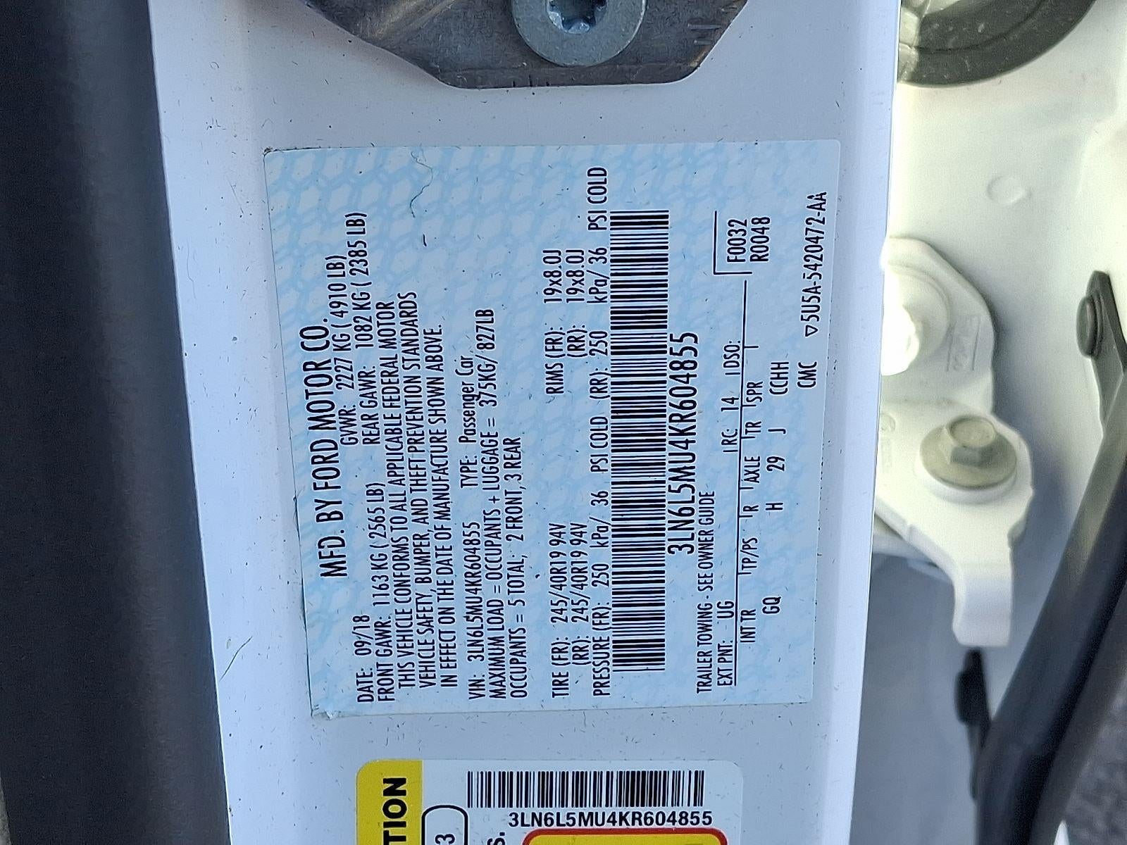 2019 Lincoln MKZ Hybrid Reserve II