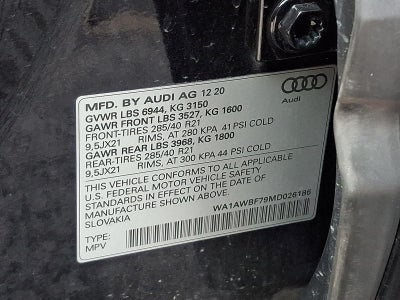2021 Audi SQ7 Premium Plus