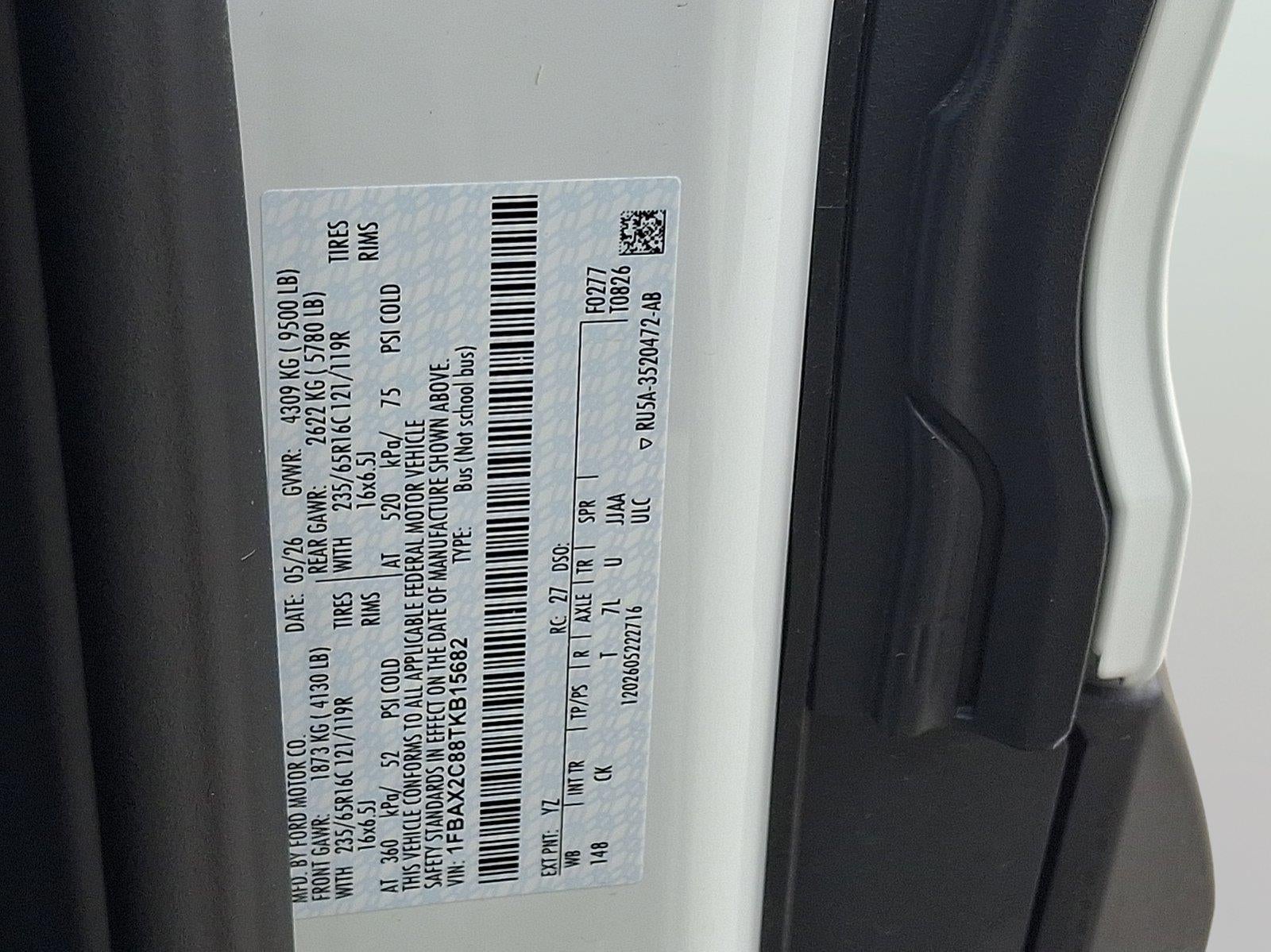 2026 Ford Transit 350 XL