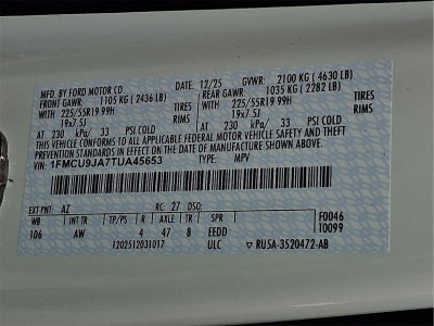 2026 Ford Escape Platinum