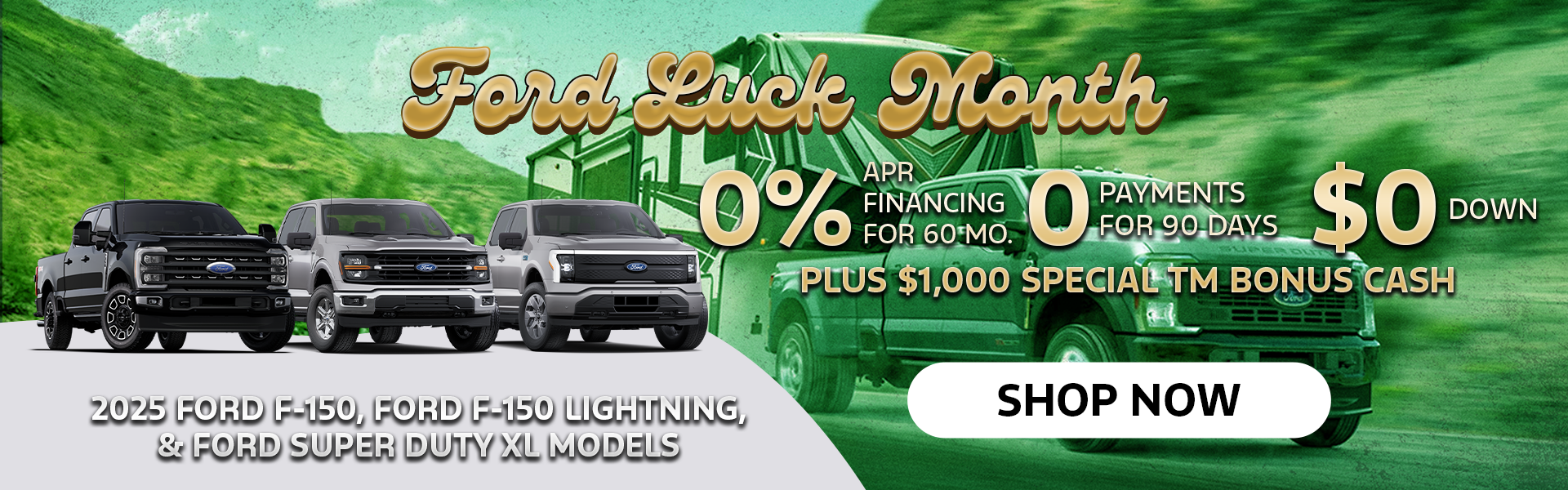 0% + $0 Down + 0 Payments for 90 Days + $1,000